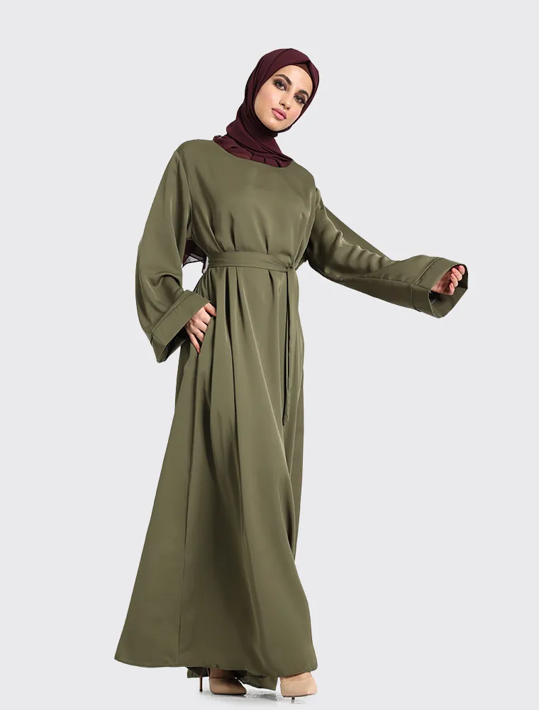 Olive Plain Abaya